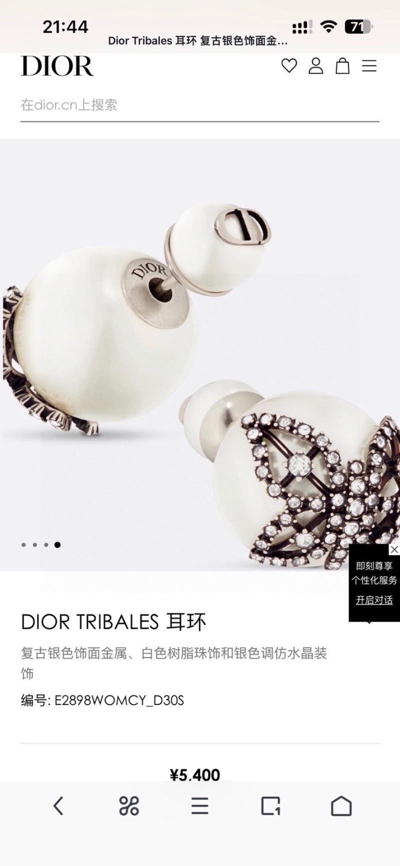 chr1st1an D10r earrings